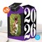 Big Dot of Happiness Purple 2026 Graduation Photo Holder Centerpieces, 4x6 Picture Display Box, Table Decoration Centerpiece for Grad Decor, 8 Count